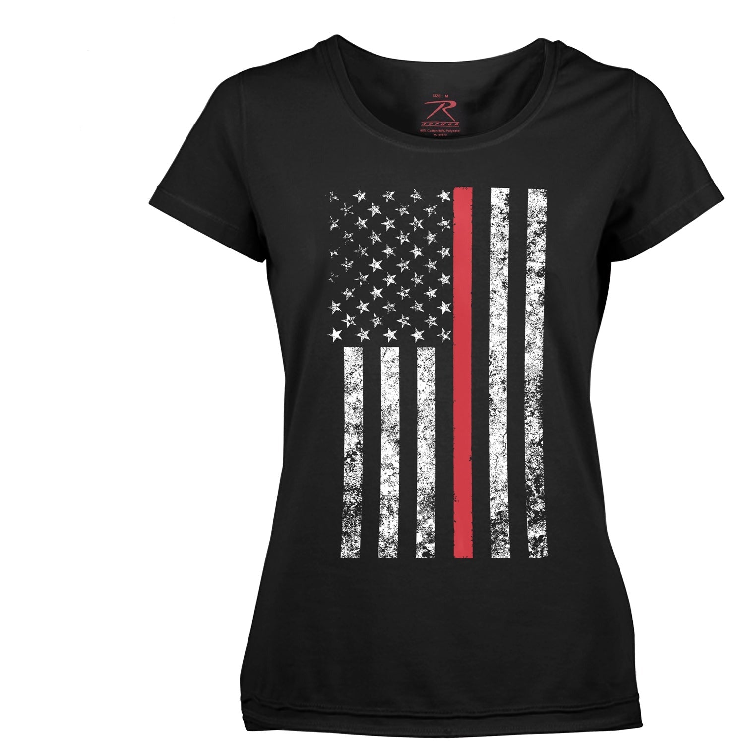  Womens Thin Red Line Longer T-Shirt - Tactical Choice Plus