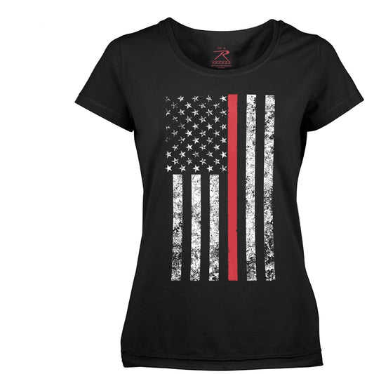  Womens Thin Red Line Longer T-Shirt - Tactical Choice Plus
