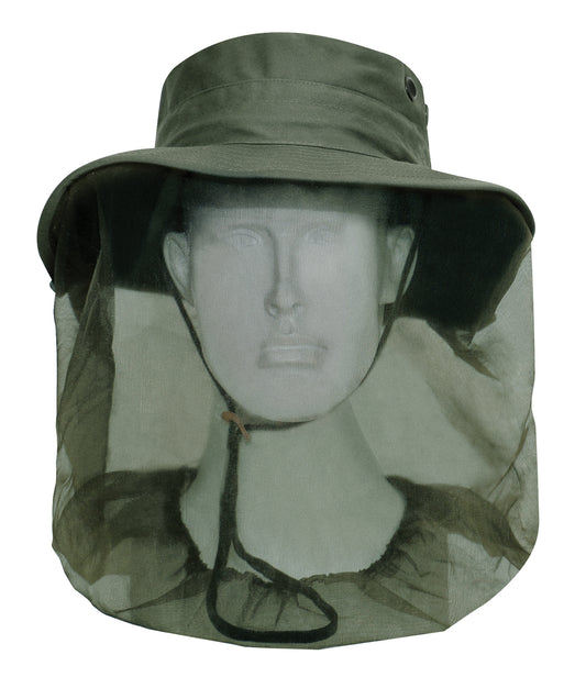 Adjustable Boonie Hat With Mosquito Netting - Olive Drab - Tactical Choice Plus