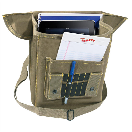 Canvas Map Case Shoulder Bag With Military Stencil - Tactical Choice Plus