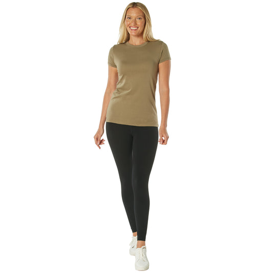 Rothco Womens Longer T-shirt - Coyote Brown - Tactical Choice Plus