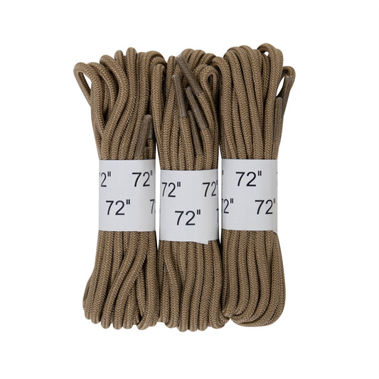 Rothco 72" Boot Laces - 3 Pack - Tactical Choice Plus