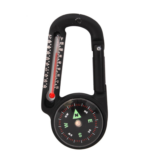 Carabiner Compass/Thermometer - Tactical Choice Plus