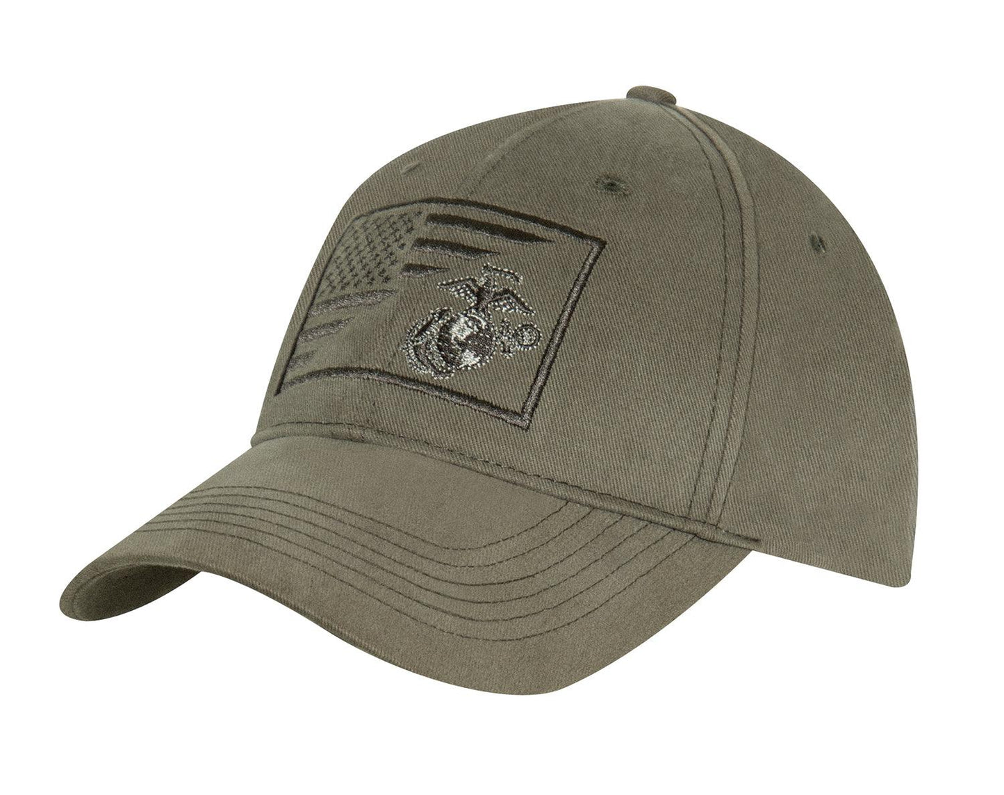 Rothco USMC Eagle, Globe and Anchor / US Flag Low Pro Cap - Tactical Choice Plus