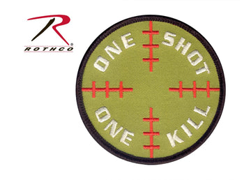 Rothco One Shot One Kill Morale Patch - Tactical Choice Plus