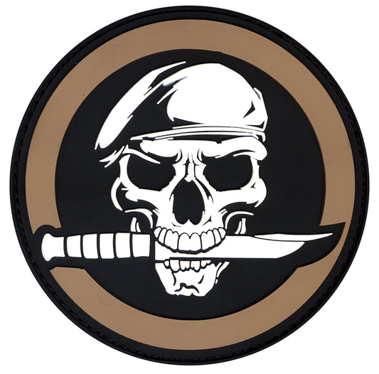 Rothco PVC Military Skull & Knife Morale Patch - Tactical Choice Plus