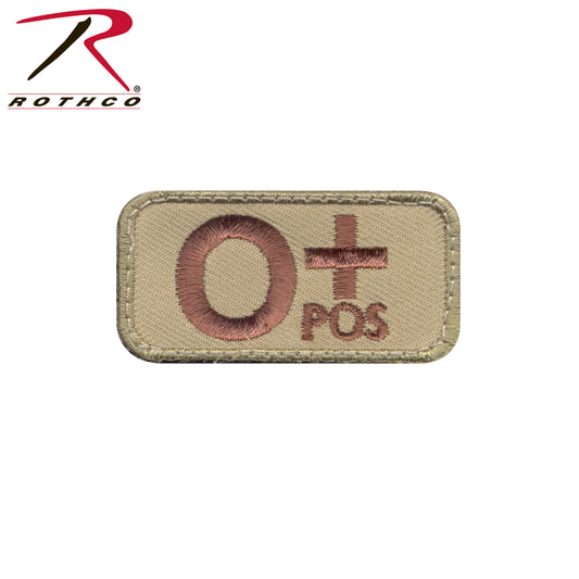 Rothco O Positive Blood Type Morale Patch - Tactical Choice Plus