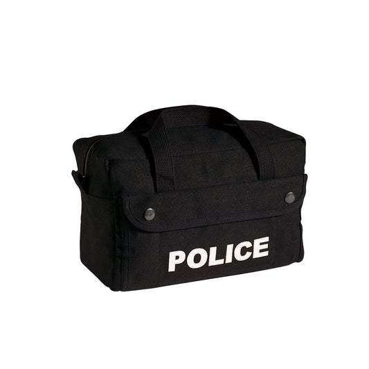 Canvas Small Black Police Logo Gear Bag - Tactical Choice Plus