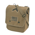 Canvas Map Case Shoulder Bag With Military Patches - Tactical Choice Plus