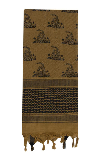 Gadsden Snake Shemagh Tactical Desert Scarf - Tactical Choice Plus