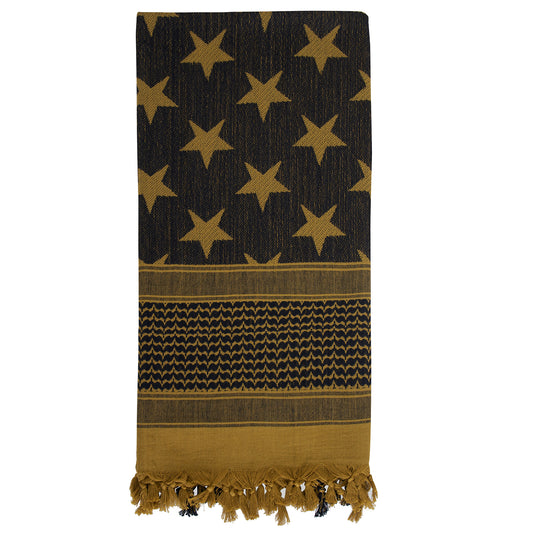 Rothco Stars and Stripes US Flag Shemagh Tactical Desert Keffiyeh Scarf - Tactical Choice Plus