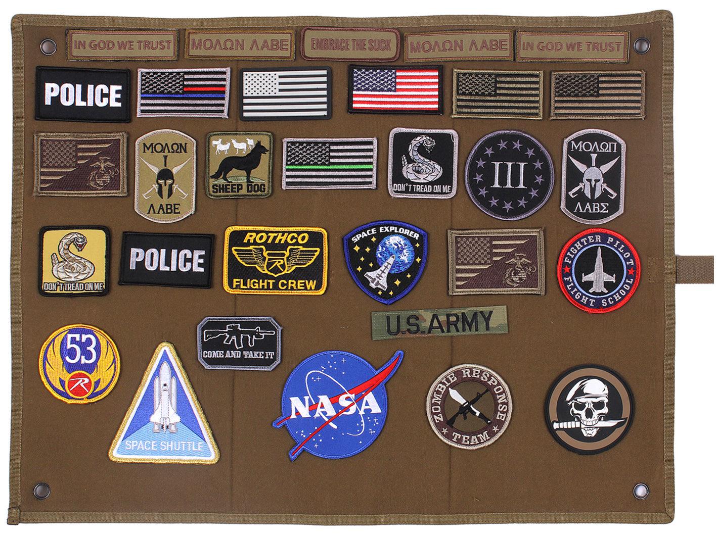 Hanging Roll-Up Morale Patch Board - Tactical Choice Plus