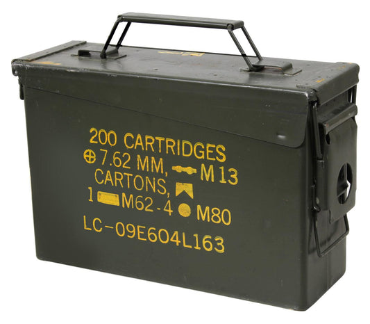 GI .30 & .50 Caliber Ammo Cans - Surplus - Tactical Choice Plus