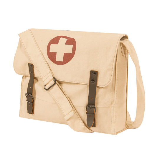 Vintage Medic Canvas Bag With Cross - Tactical Choice Plus