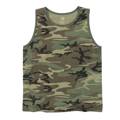 Vintage Woodland Camo Tank Top - Tactical Choice Plus