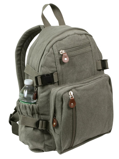 Vintage Canvas Compact Backpack - Tactical Choice Plus