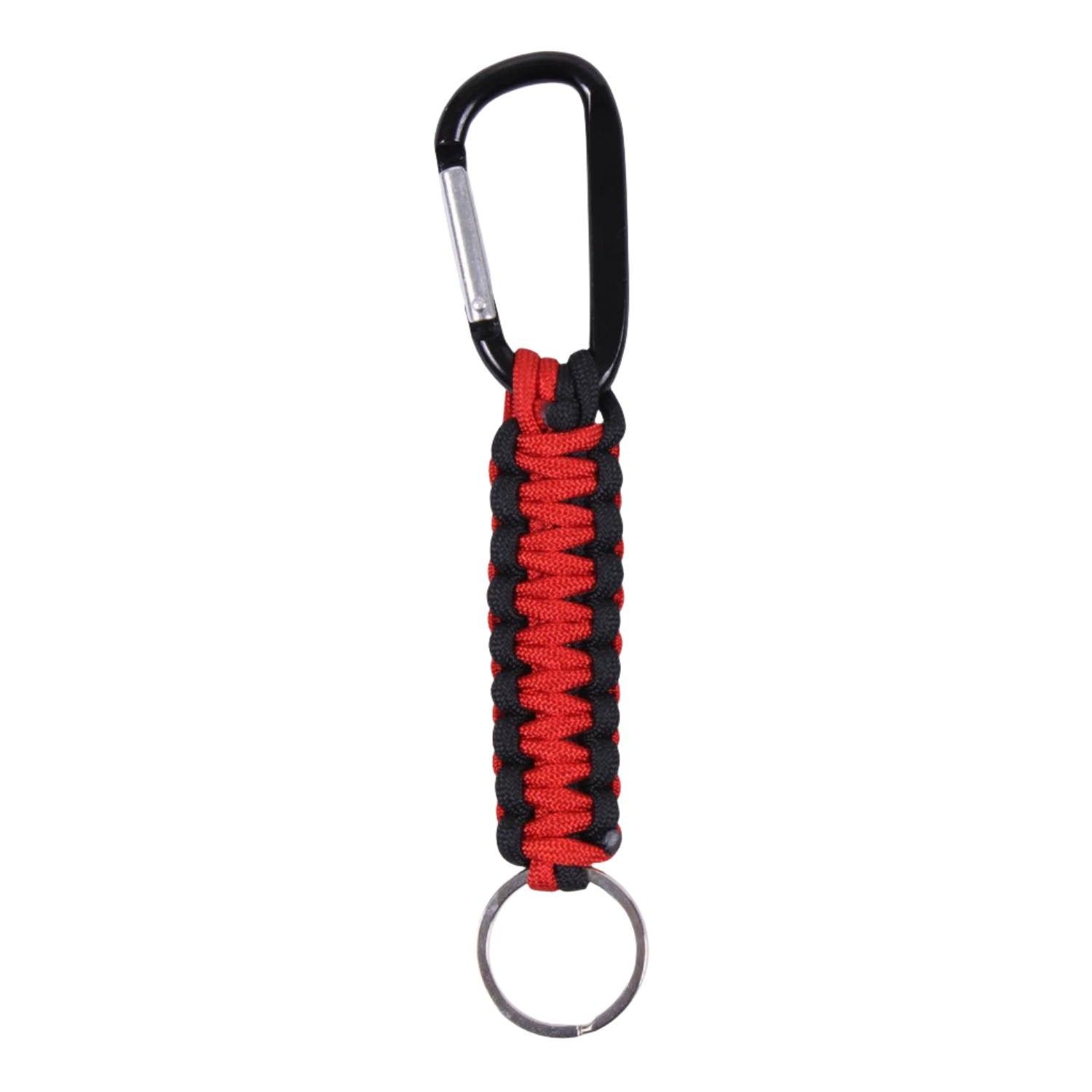 Rothco Thin Red Line Keychain With Carabiner - Tactical Choice Plus